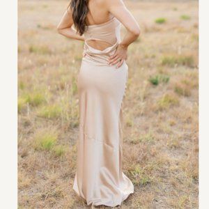 Revelry Leo Satin Dress